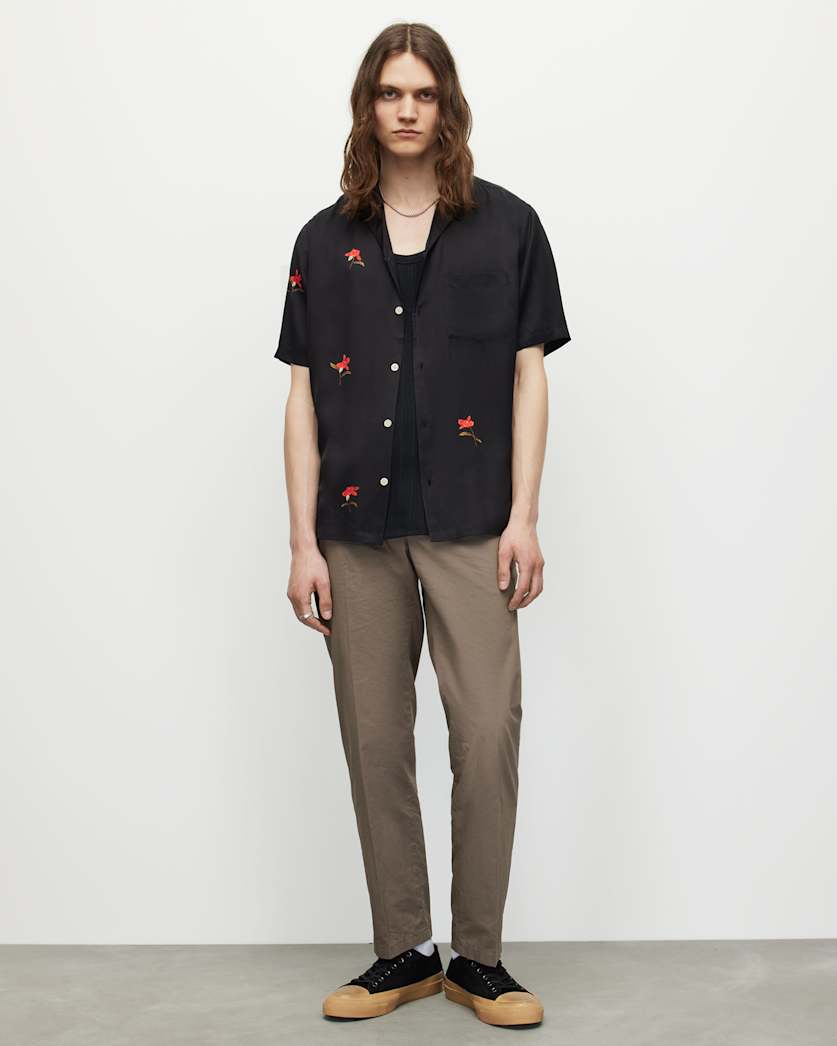 Eivissa Floral Print Relaxed Shirt