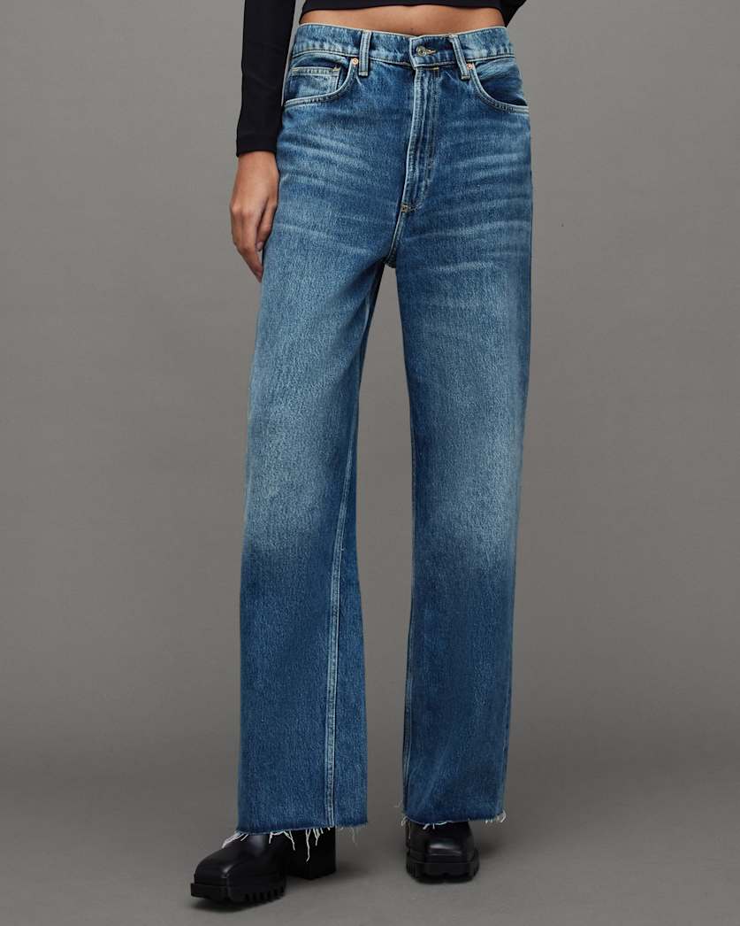 Blake Low Slung Wide Leg Denim Jeans