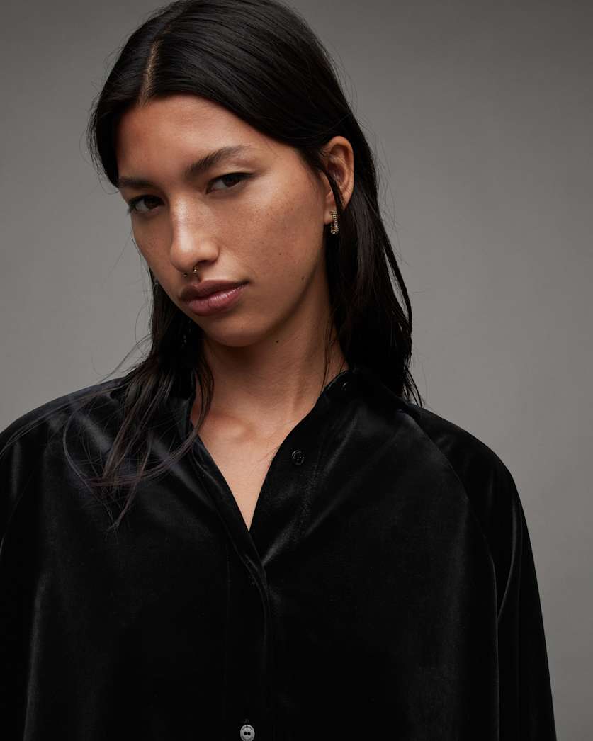 Oana Recycled Velvet Shirt