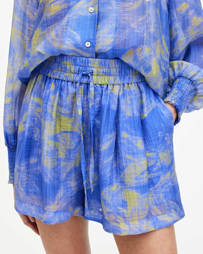 Isla Relaxed Fit Inspiral Print Shorts