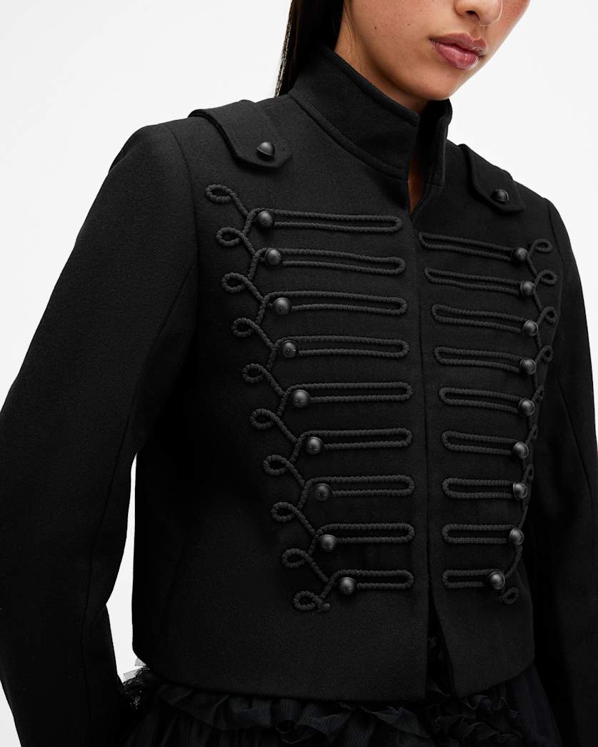 Rummy Cropped Wool Blend Jacket