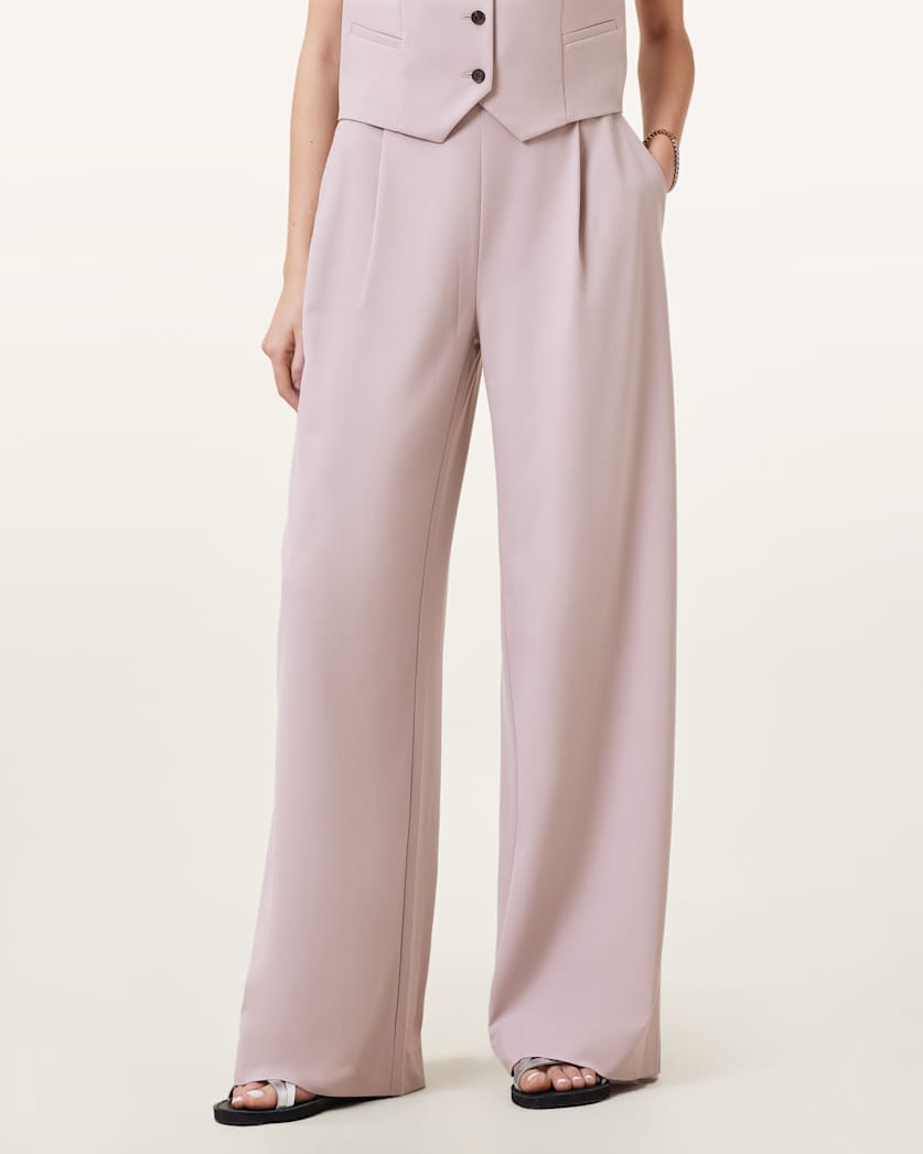 Aleida Lightweight Wide-Leg Trousers