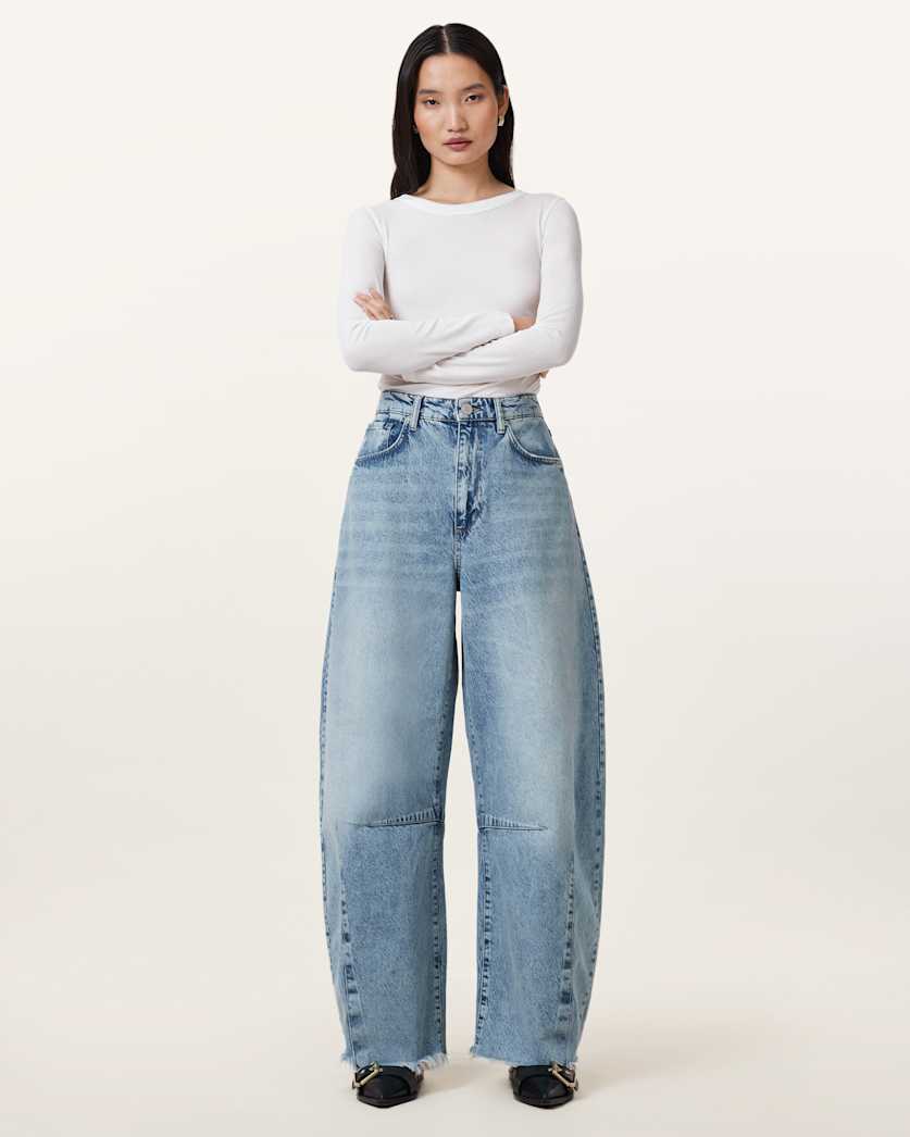 Jett Barrel Leg Denim Jeans