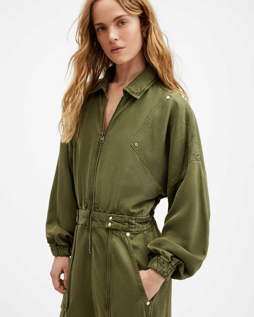 Freda Relaxed Fit Denim Jumpsuit