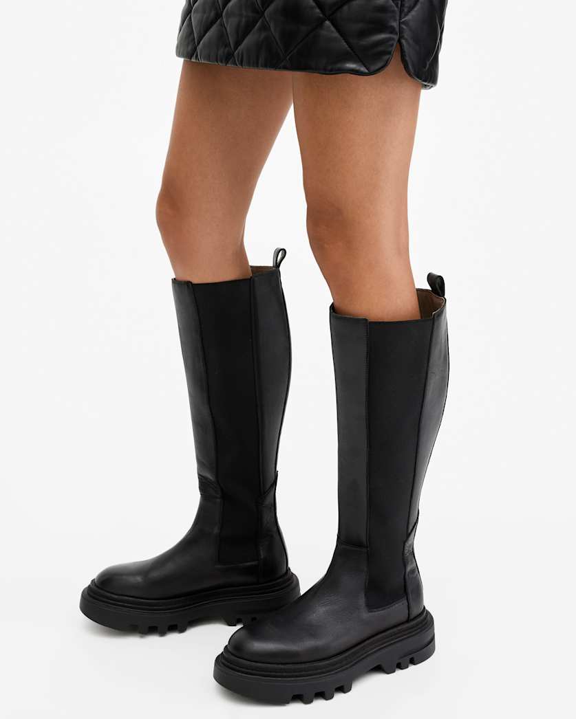 Monica Knee High Leather Boots