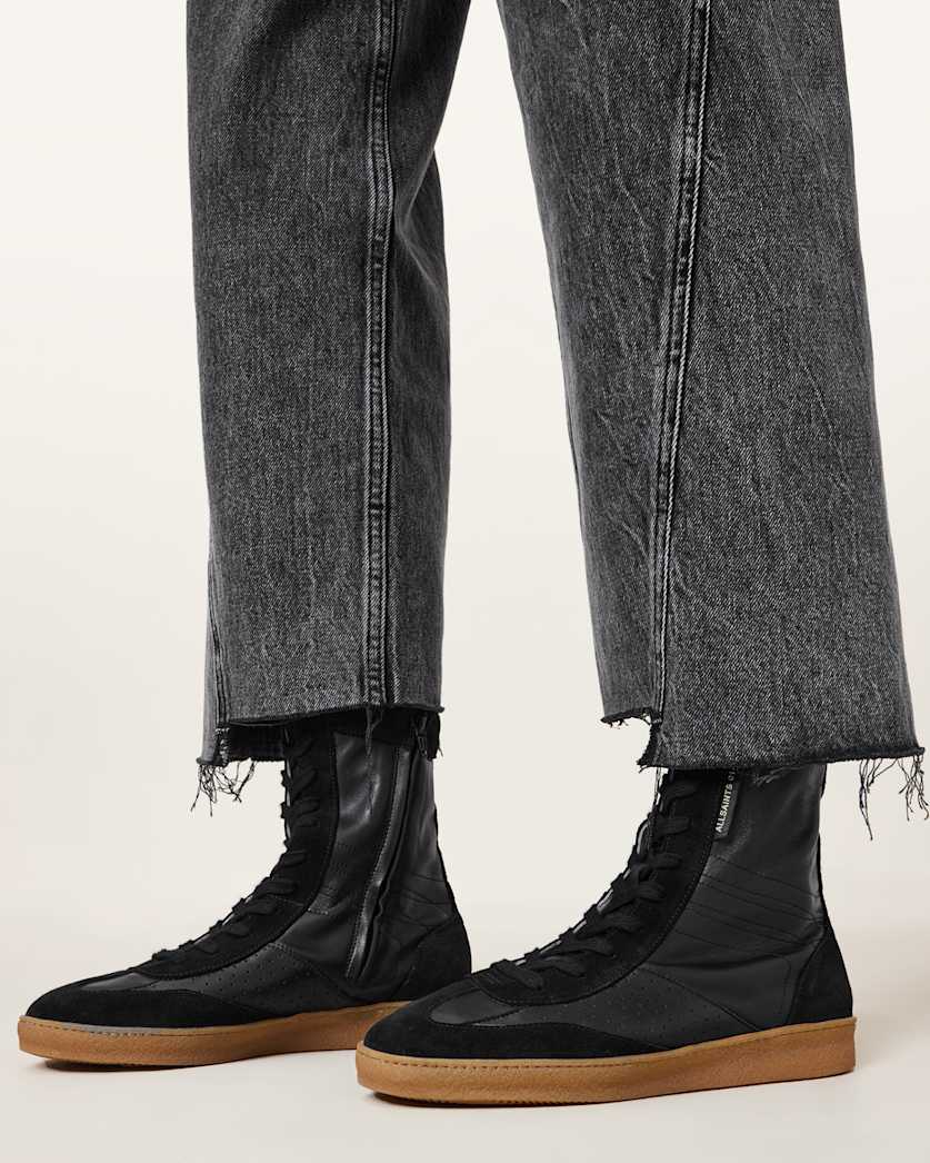 Louise Leather High Top Trainers