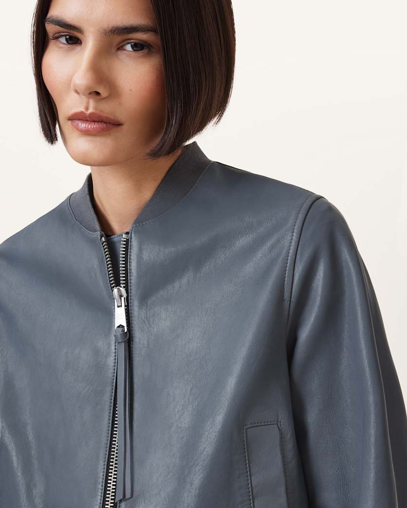 Orten Leather Bomber Jacket