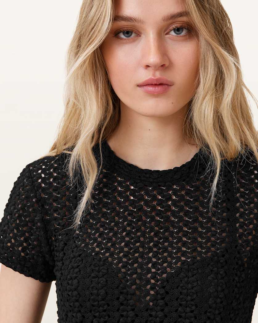 Karma Crochet Stevie Slim Fit T-Shirt