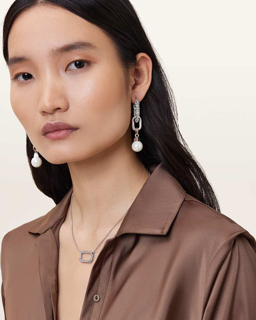 Cadence Two Tone Link Earrings