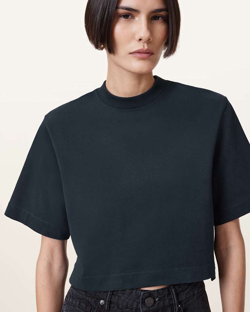 Lottie Crew Neck Cropped T-Shirt