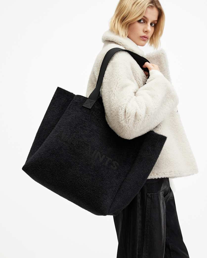 Izzy Textured Logo Tote Bag