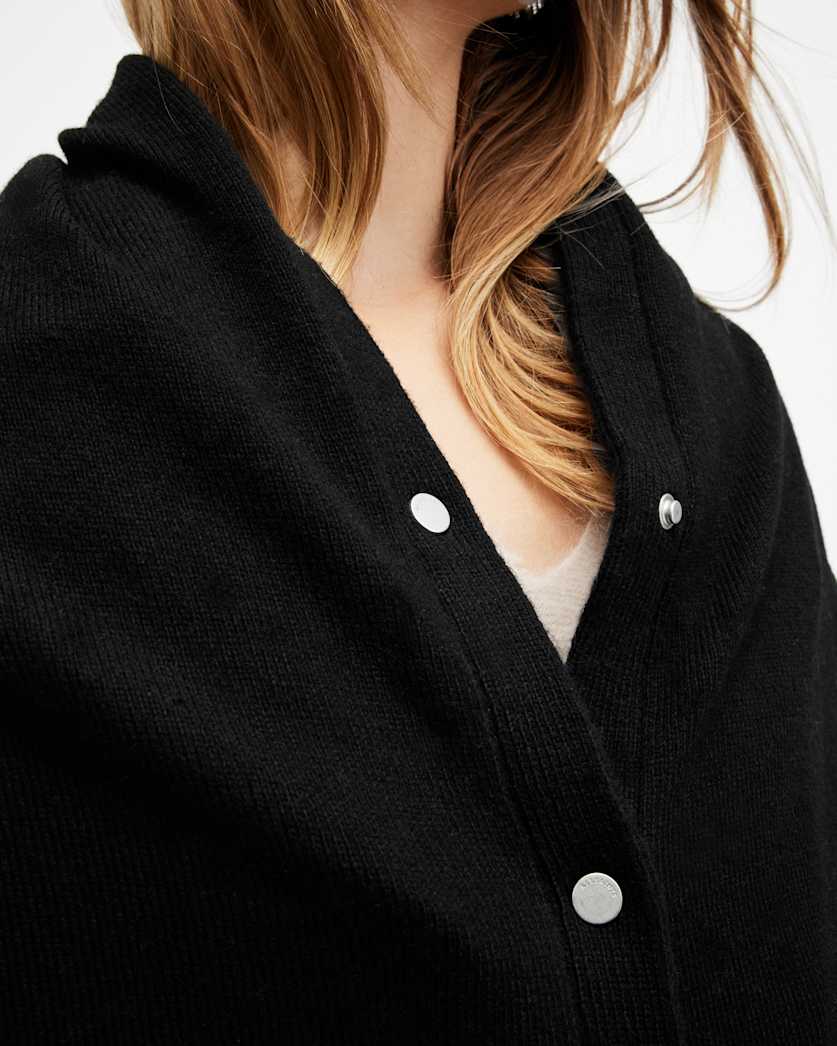 Ash Snap Wrap Over Scarf