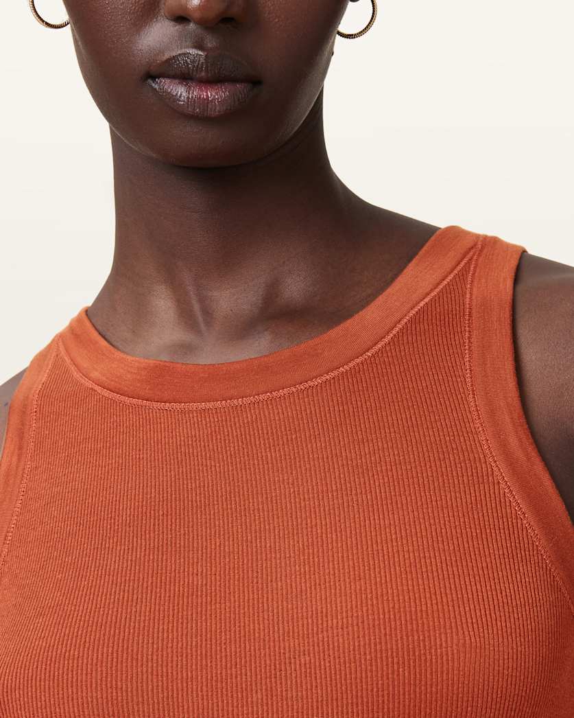 Rina Crew Neck Sleeveless Tank Top