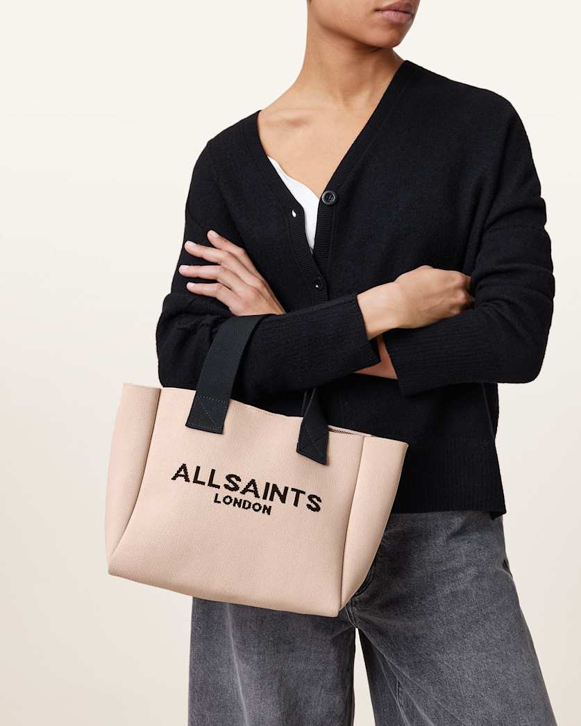 Izzy Logo Print Knitted Mini Tote Bag