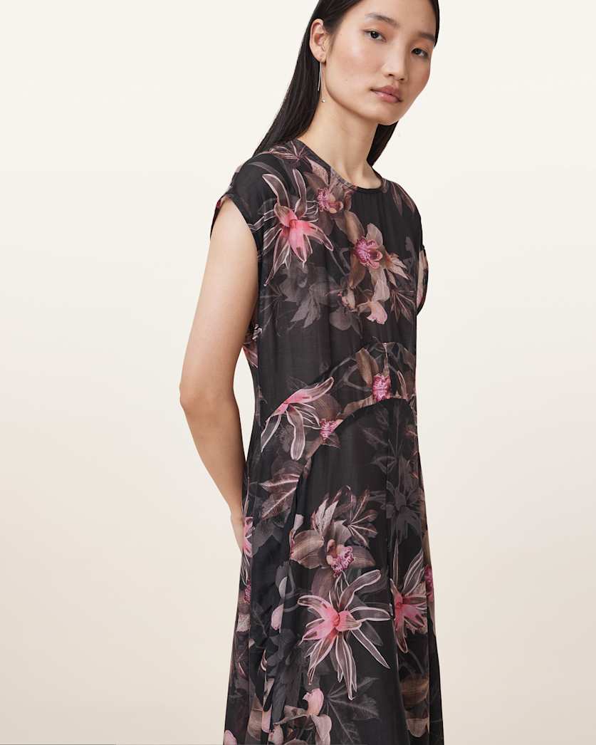 Arwen Floral Print Maxi Dress