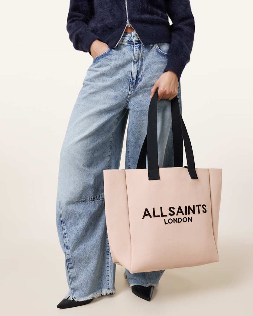 Izzy Large Logo Knitted Tote Bag