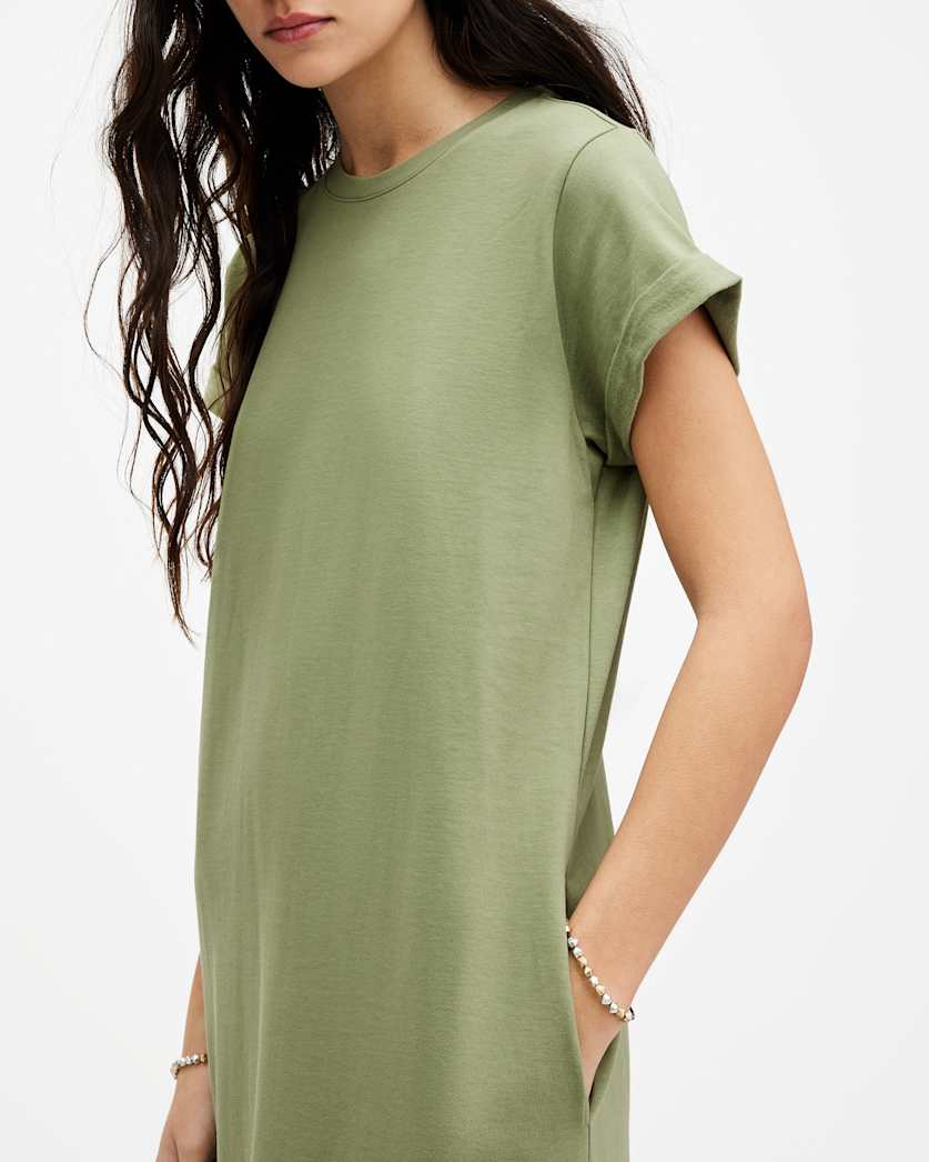 Anna Crew Neck Short Sleeve Maxi Dress
