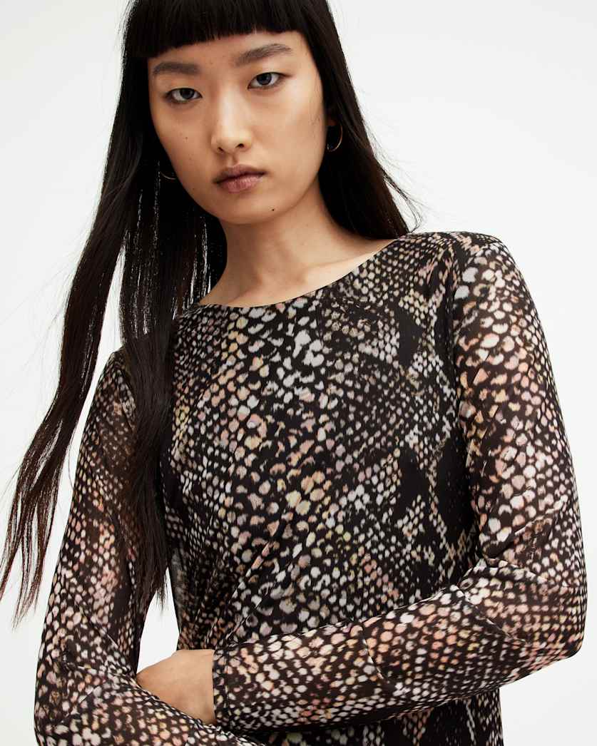 Nora Waima Slim Fit Ruched Midi Dress