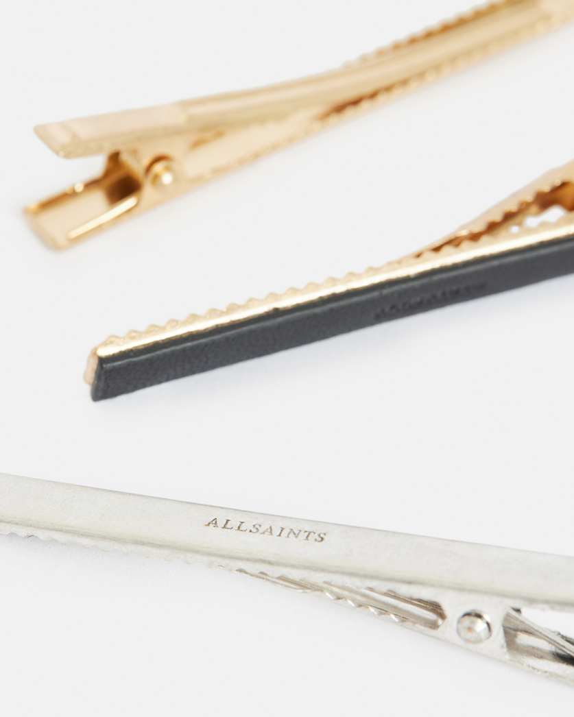 Verona Multi Tonal Leather Hair Clip Set