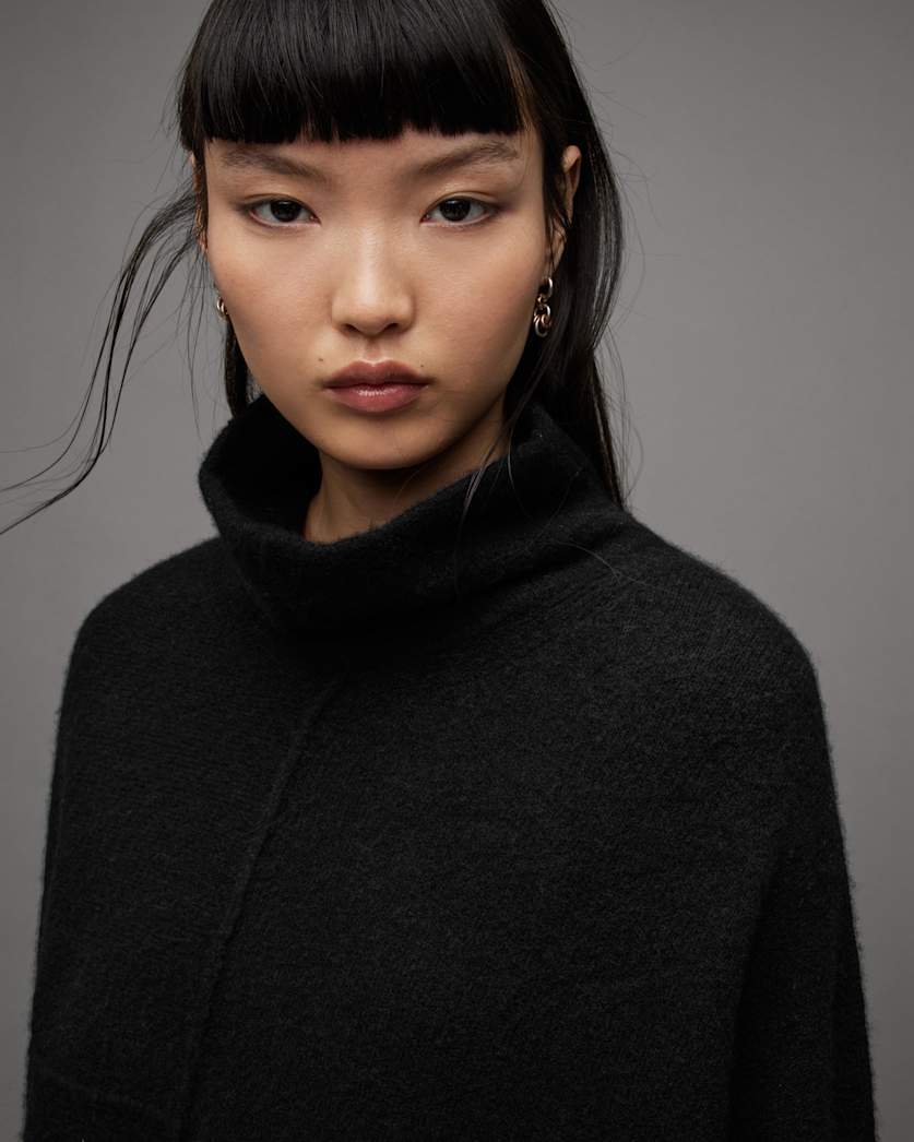 Lock Roll Neck Relaxed Fit Sweater