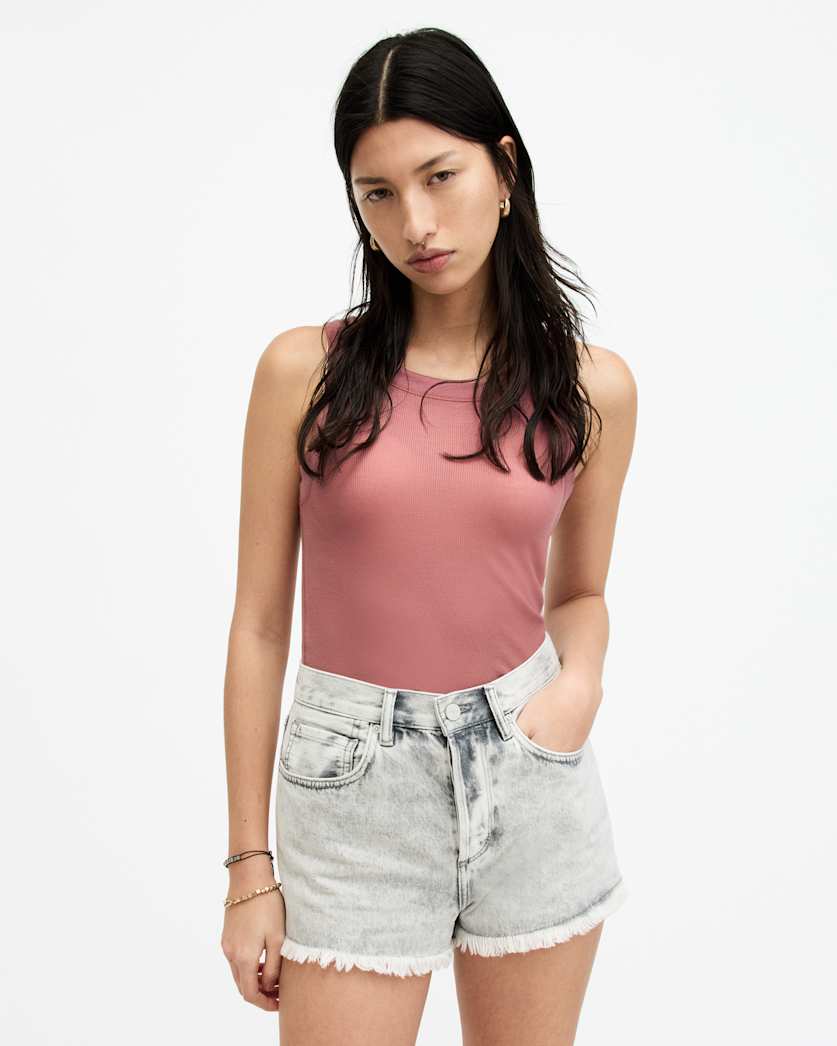 Rina Crew Neck Sleeveless Tank Top