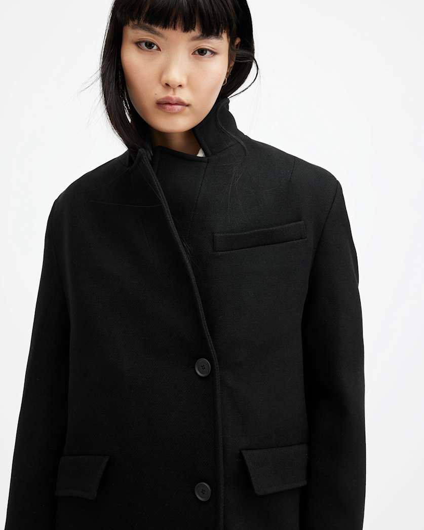James Wool Blend Maxi Length Coat