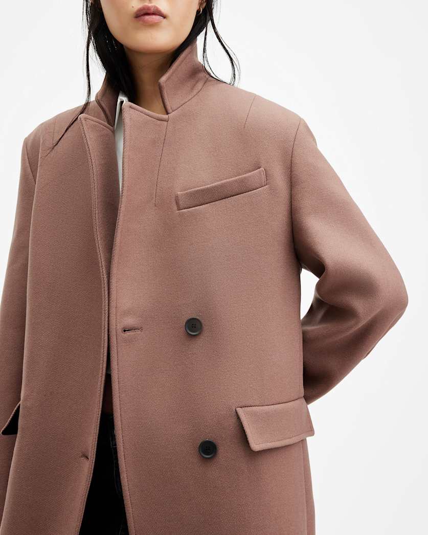 James Wool Blend Maxi Length Coat