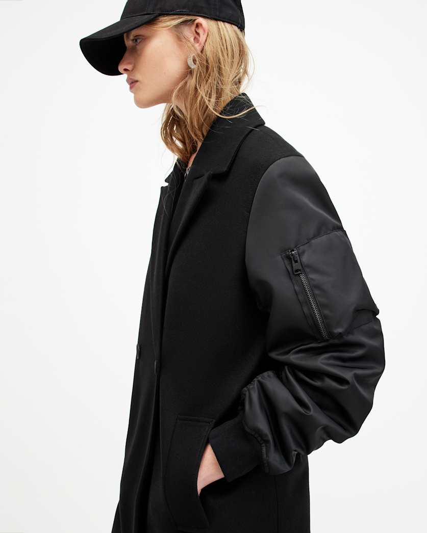 Paulah Wool Blend Double Breasted Coat