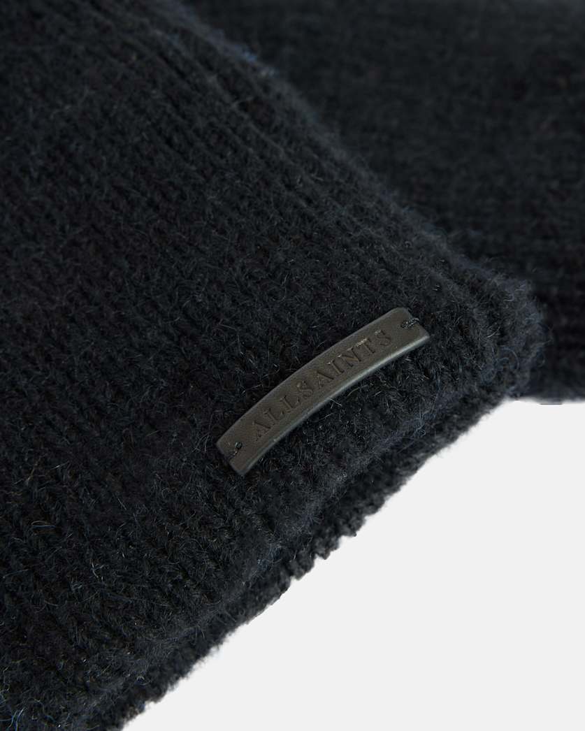 Jesse Leather Knitted Cuff Gloves
