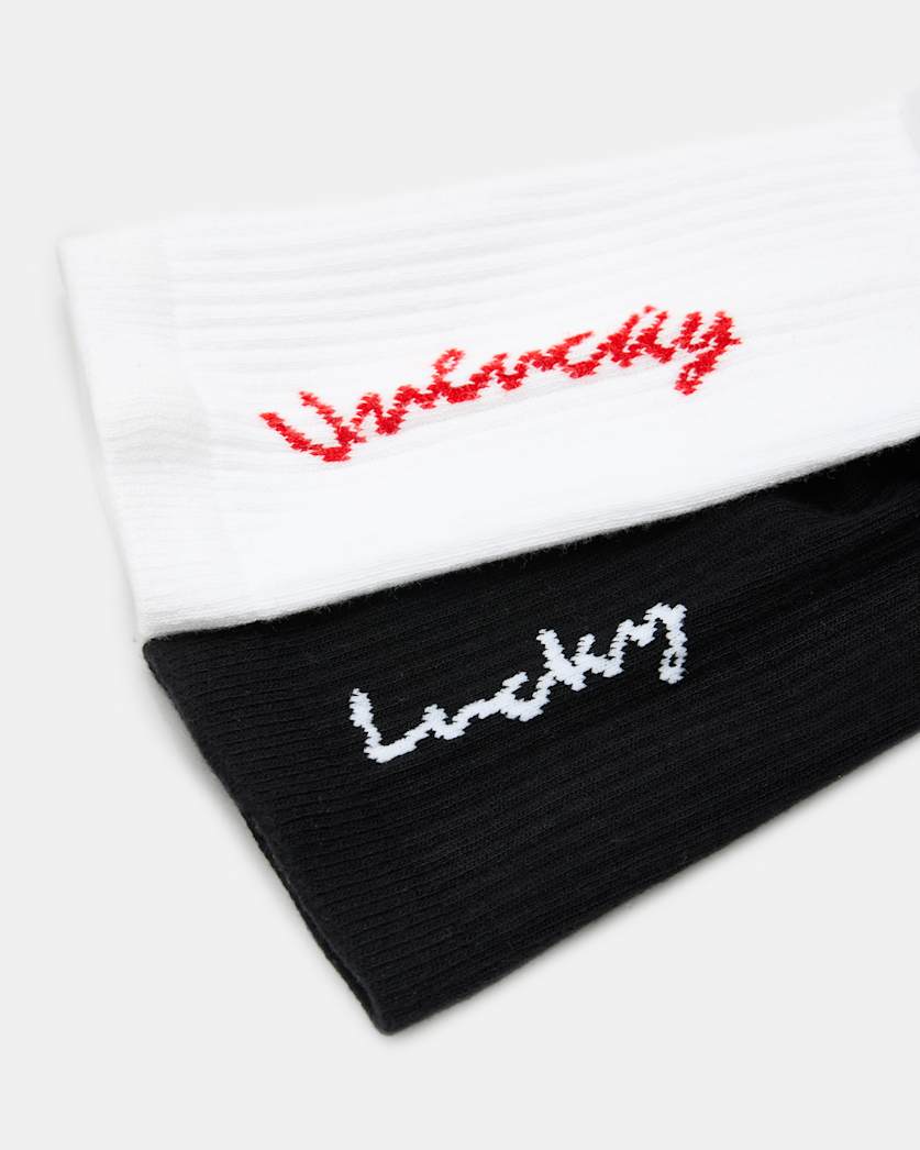 Unlucky Lucky Jacquard Socks 2 Pack