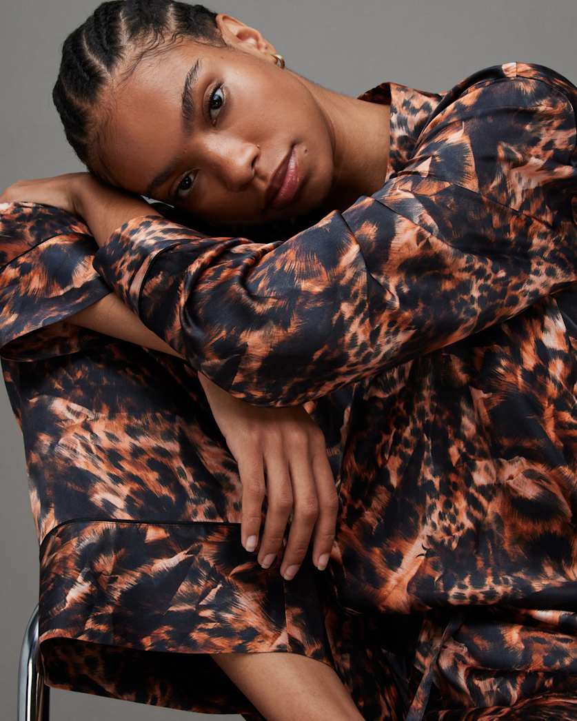 Sofi Silk Blend Spark Pyjama Shirt