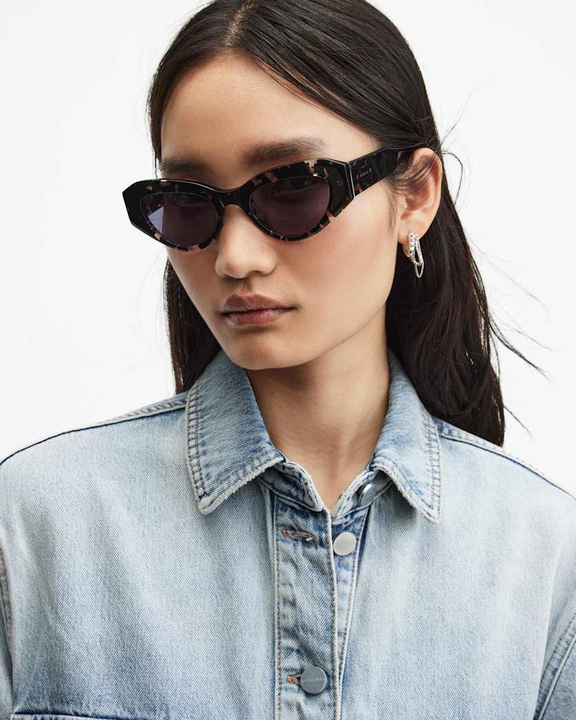 Calypso Bevelled Cat Eye Sunglasses