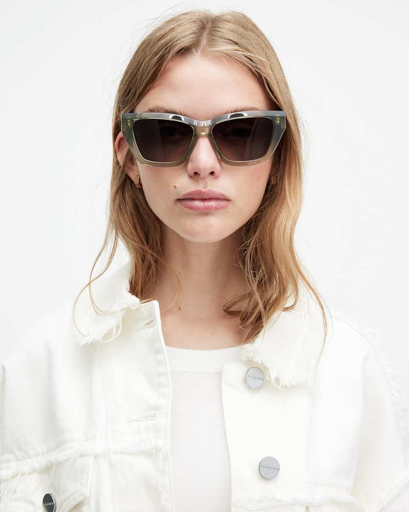 Kitty Rectangular Cat Eye Sunglasses