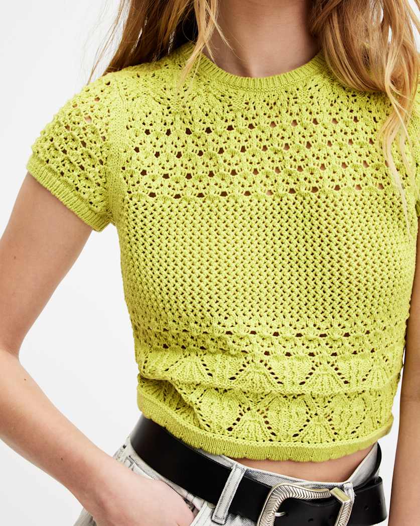 Briar Crochet Knitted Slim Fit Top