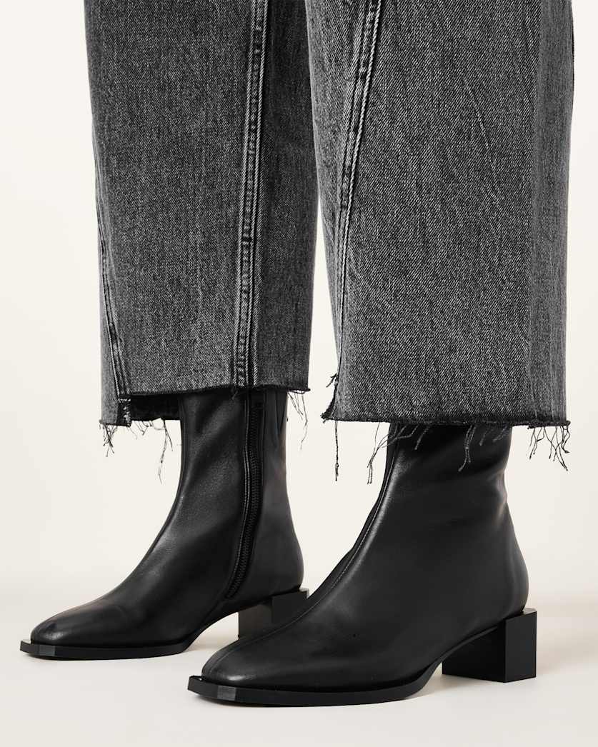 Avril Leather Ankle Boots