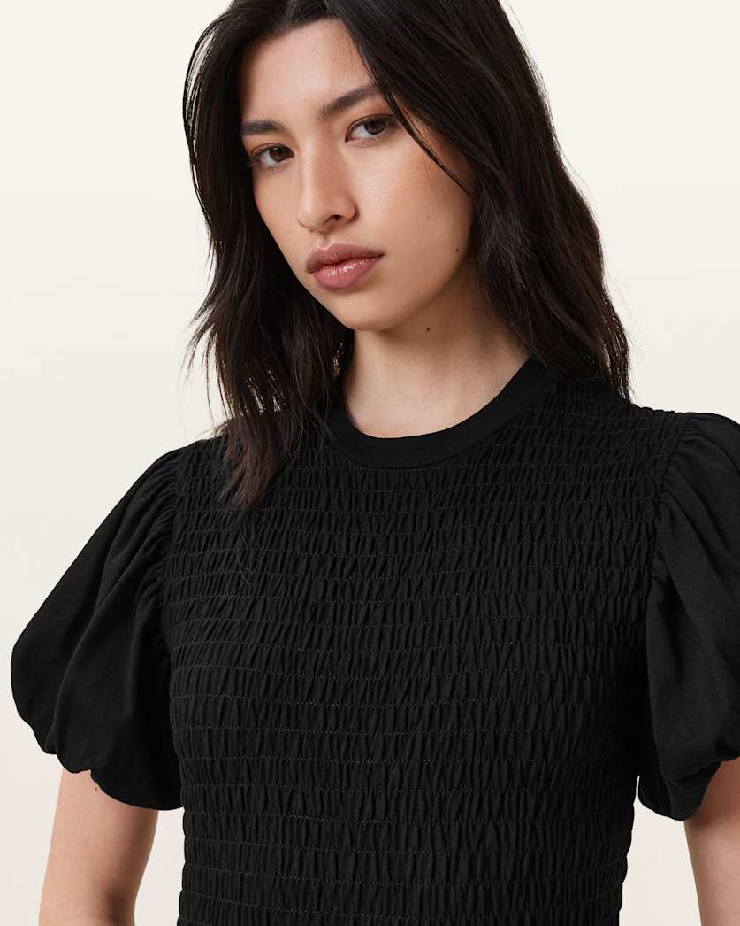 Dael Smocked Slim Top