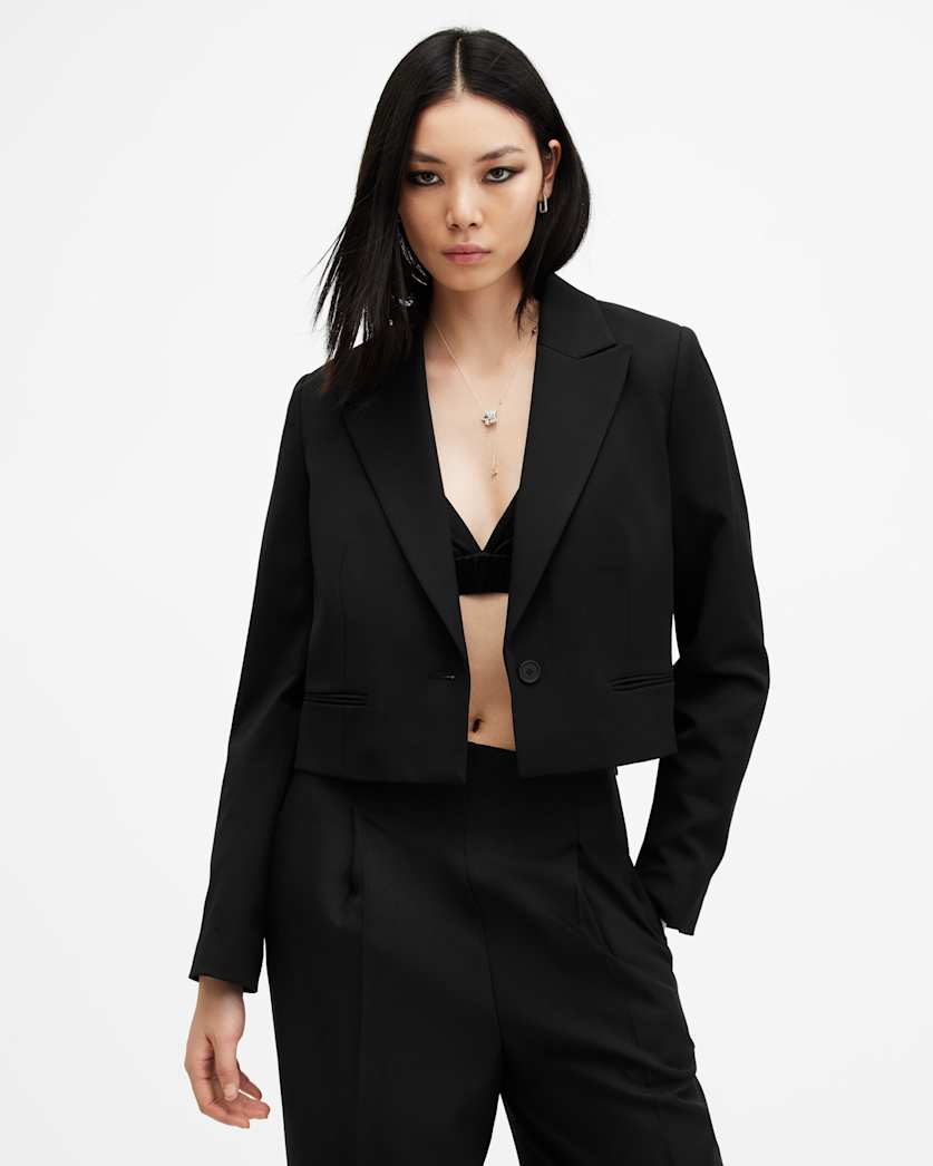 Shores Cropped Relaxed Fit Blazer