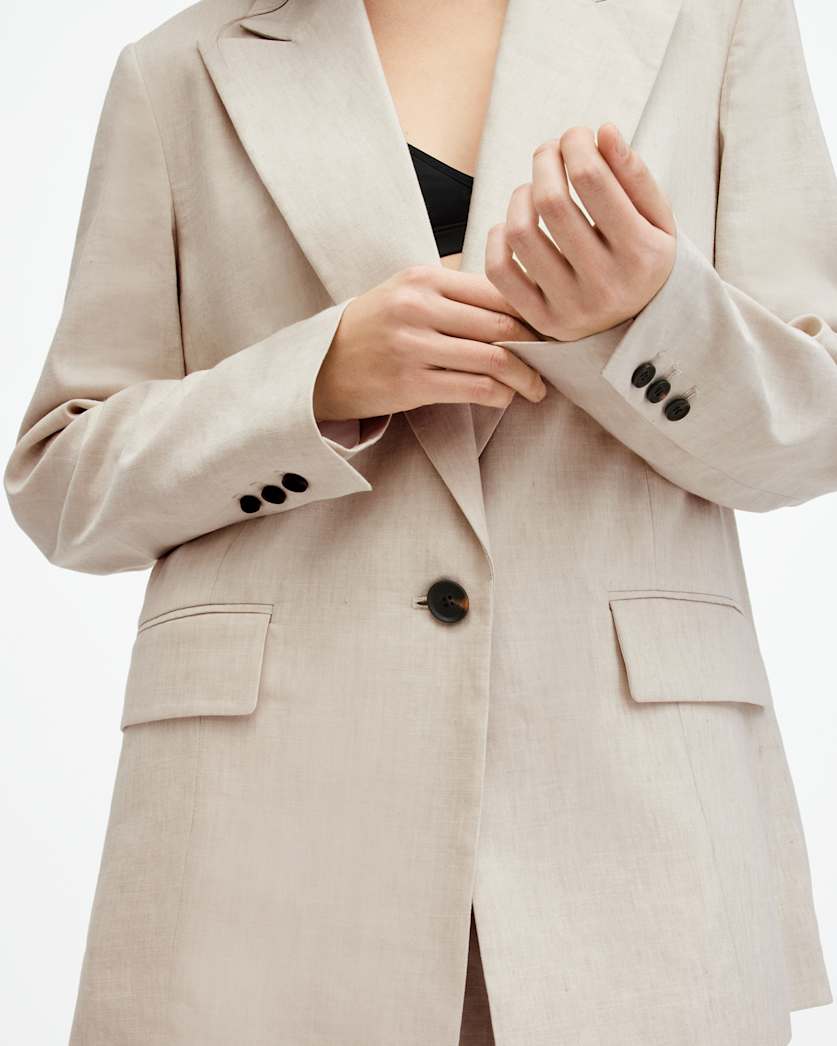 Whitney Linen Blend Relaxed Fit Blazer