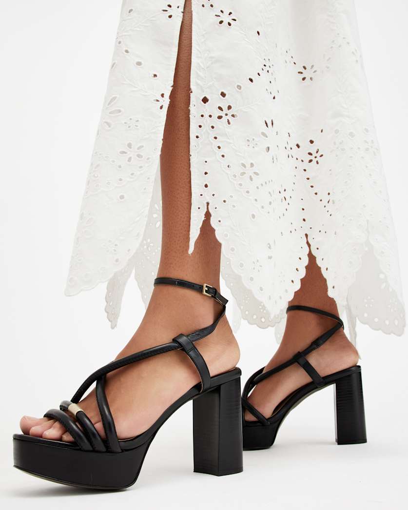 Bella Leather Platform Heel