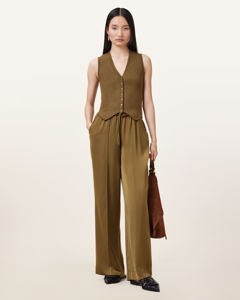 Cruz Ribbed Knitted Waistcoat