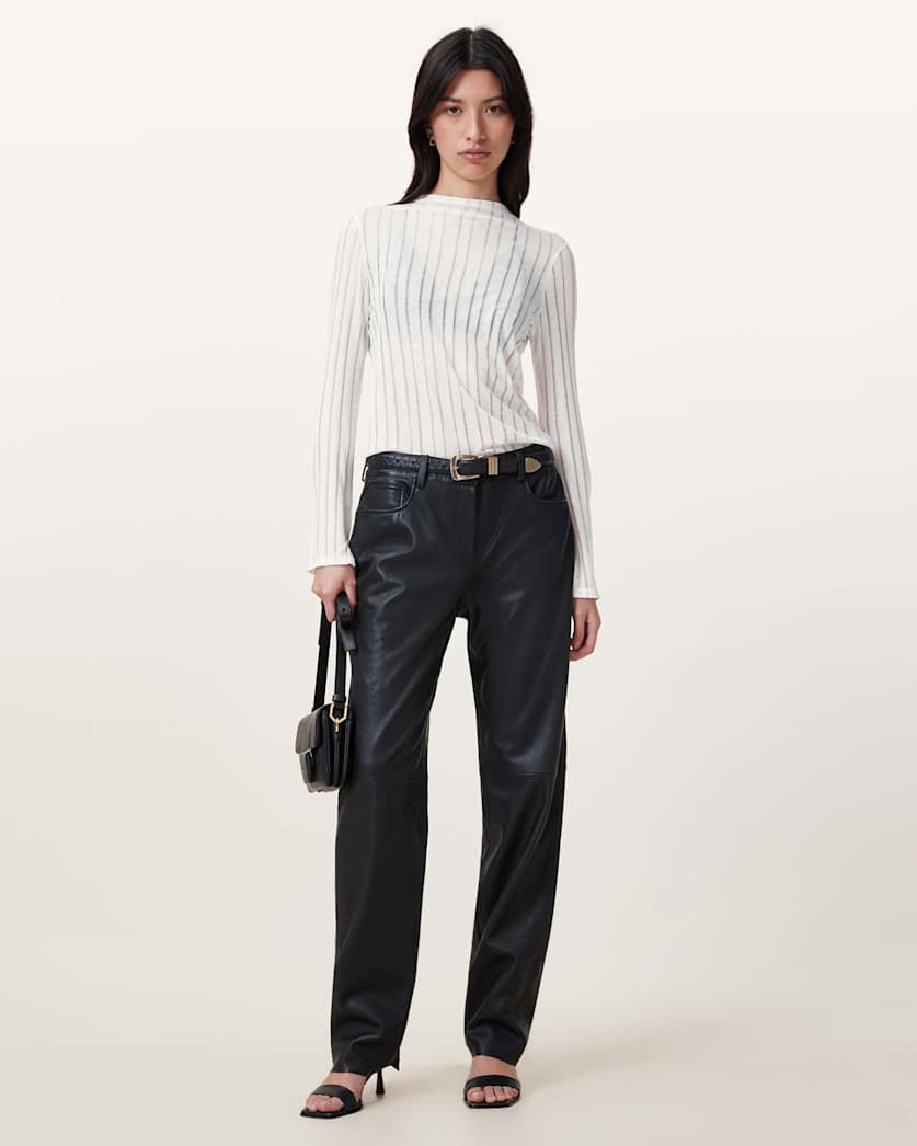 Aki Long Sleeve Funnel Neck T-Shirt