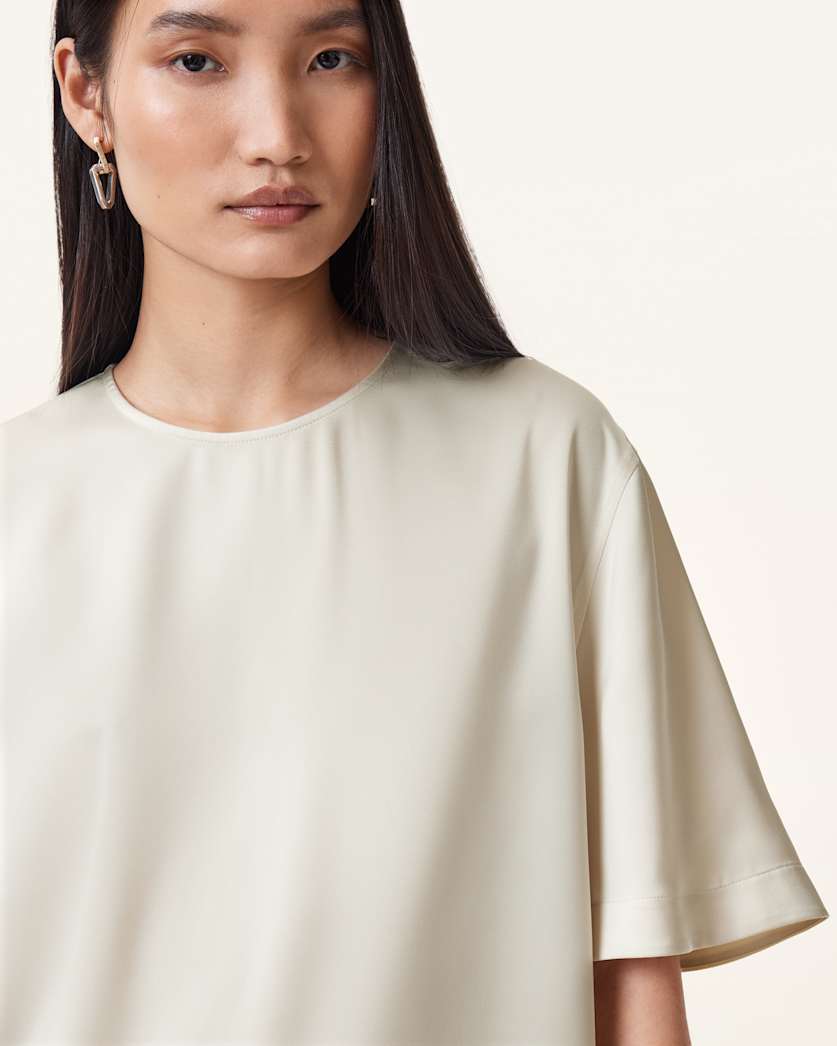 Amelie Satin Relaxed Fit T-Shirt