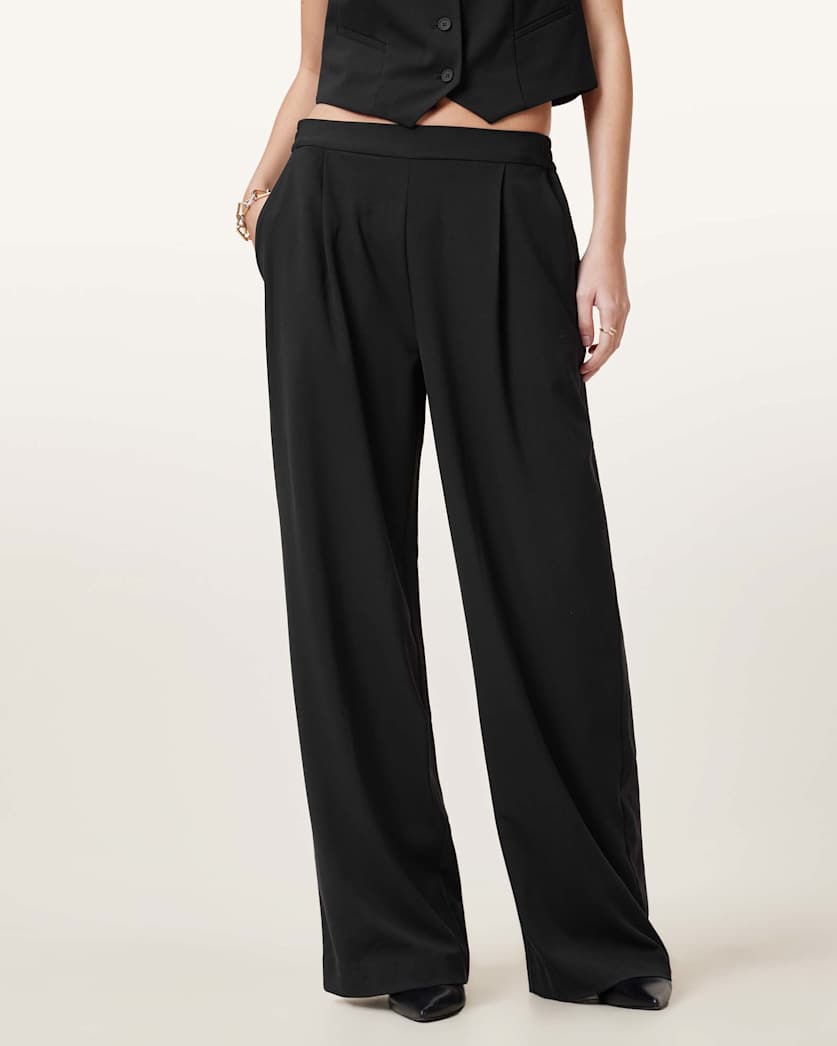 Aleida Lightweight Wide Leg Trousers