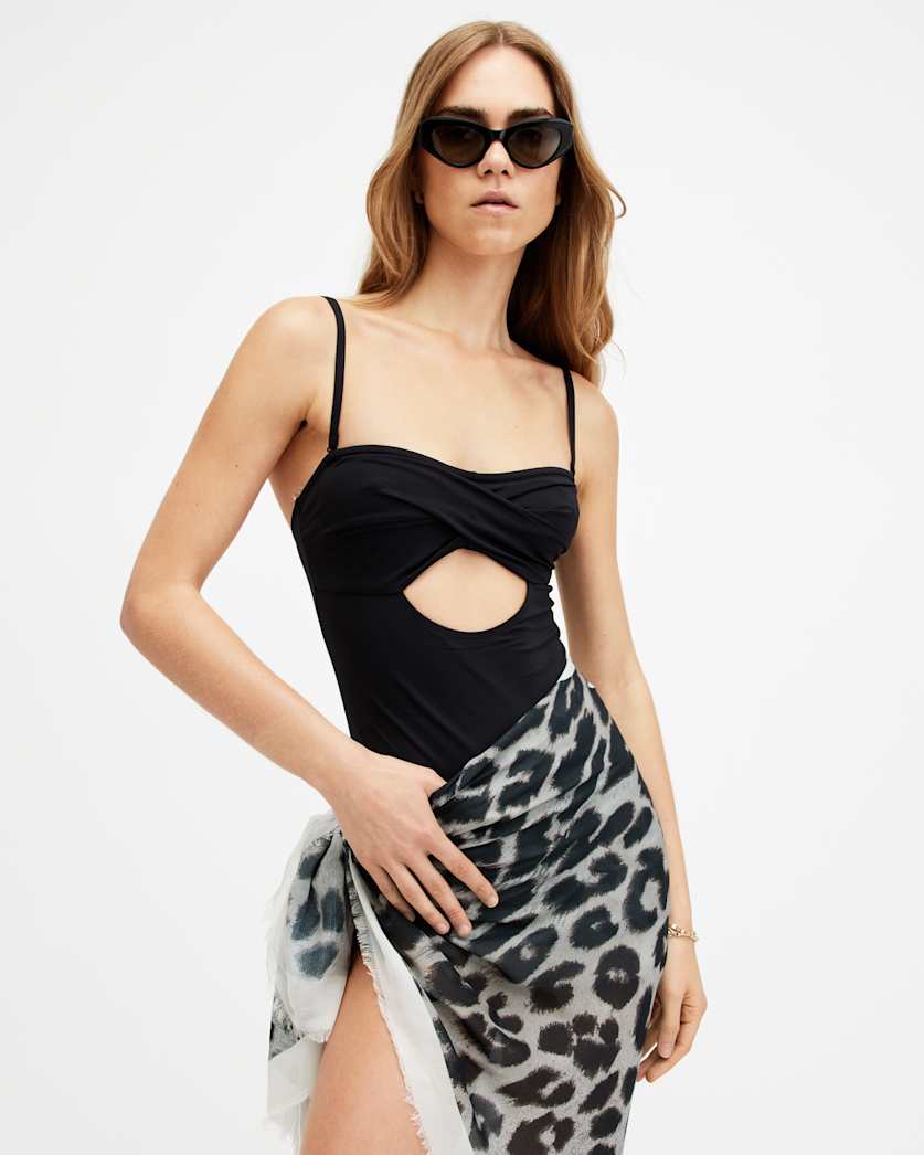 Tatum Bandeau Cut-Out Swimsuit
