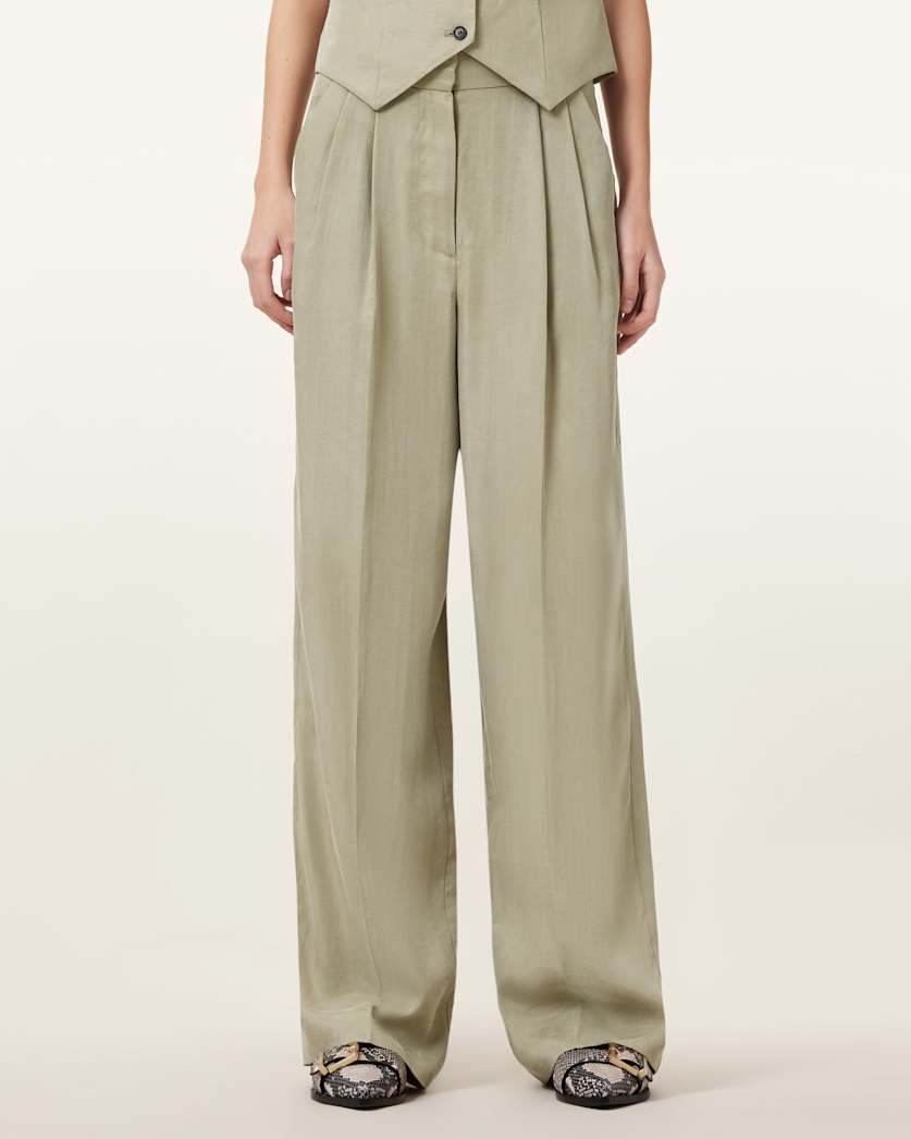 Averie Tencel Wide Leg Trousers