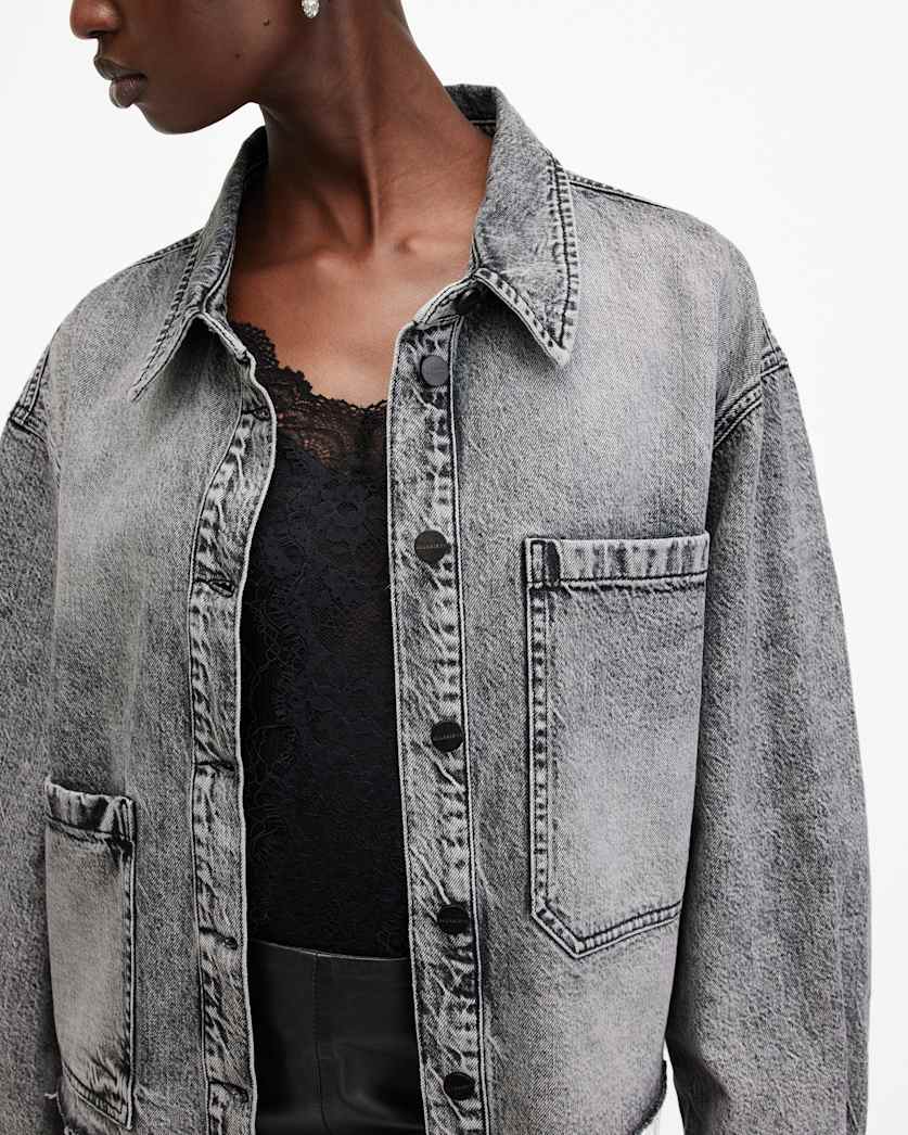 Nicky Oversized Denim Shirt Jacket