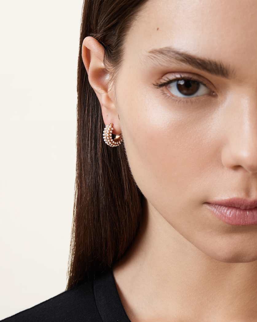 Dimi Pave Mini Hoop Earrings
