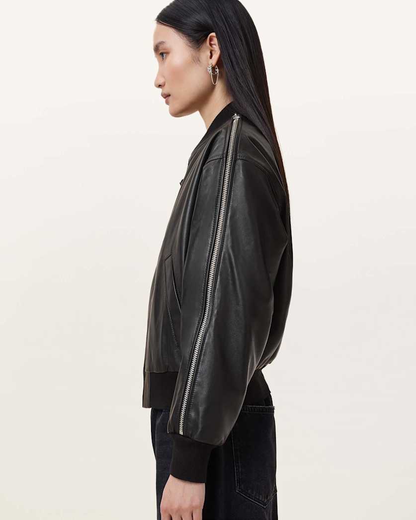 Zenith Leather Bomber Jacket