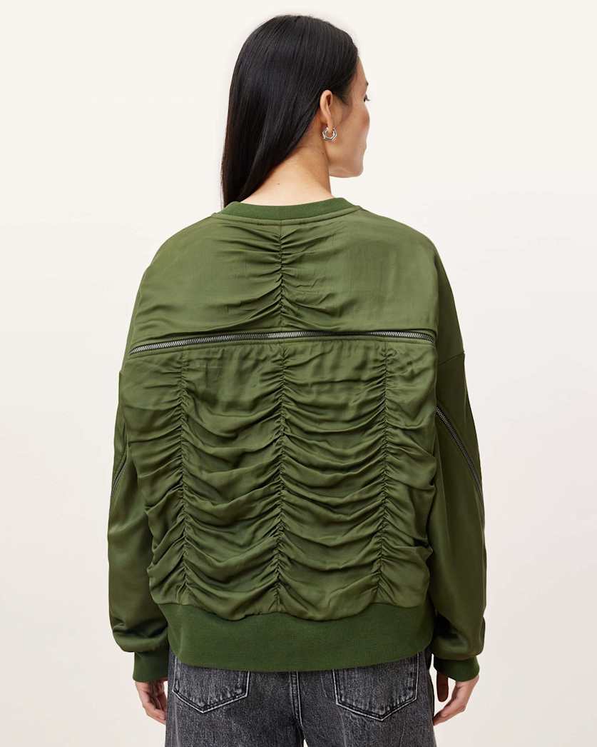 Peggy Zip Sleeve Relaxed Fit Sweatshirt