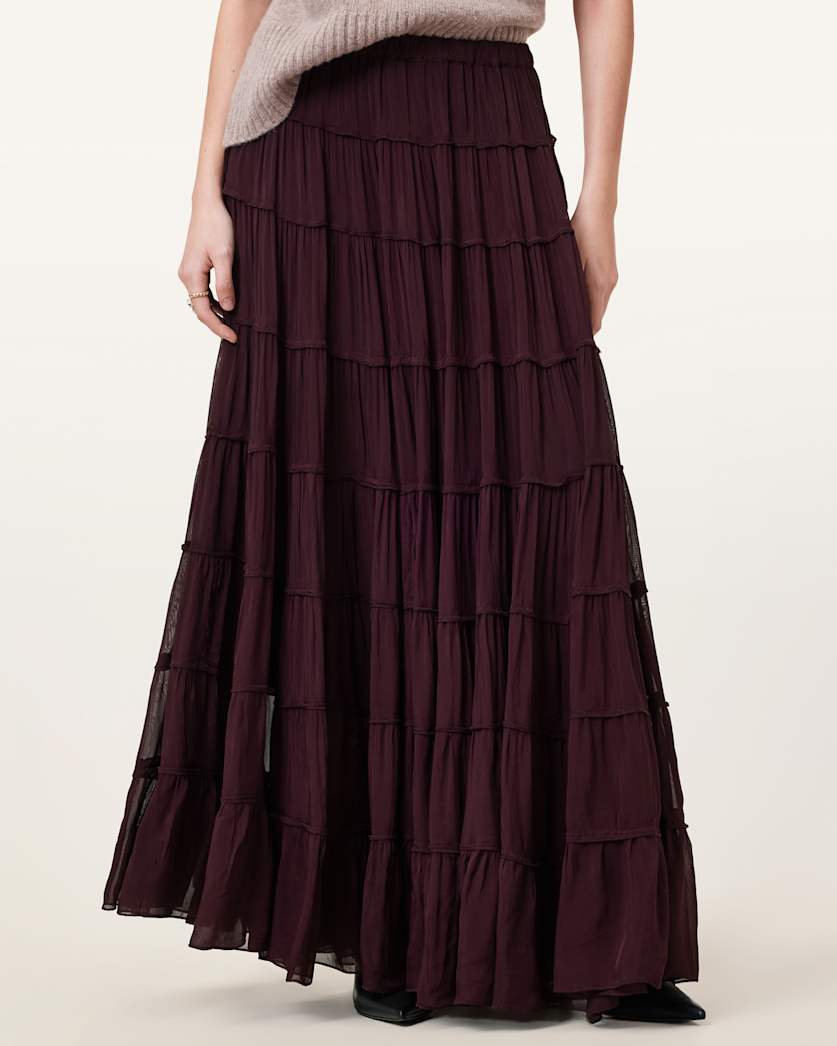 Eva Tiered Maxi Skirt